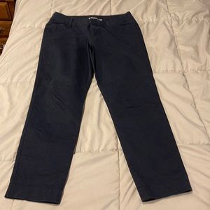 Old Navy, pixie chino pants. Blue, size 6 regular.